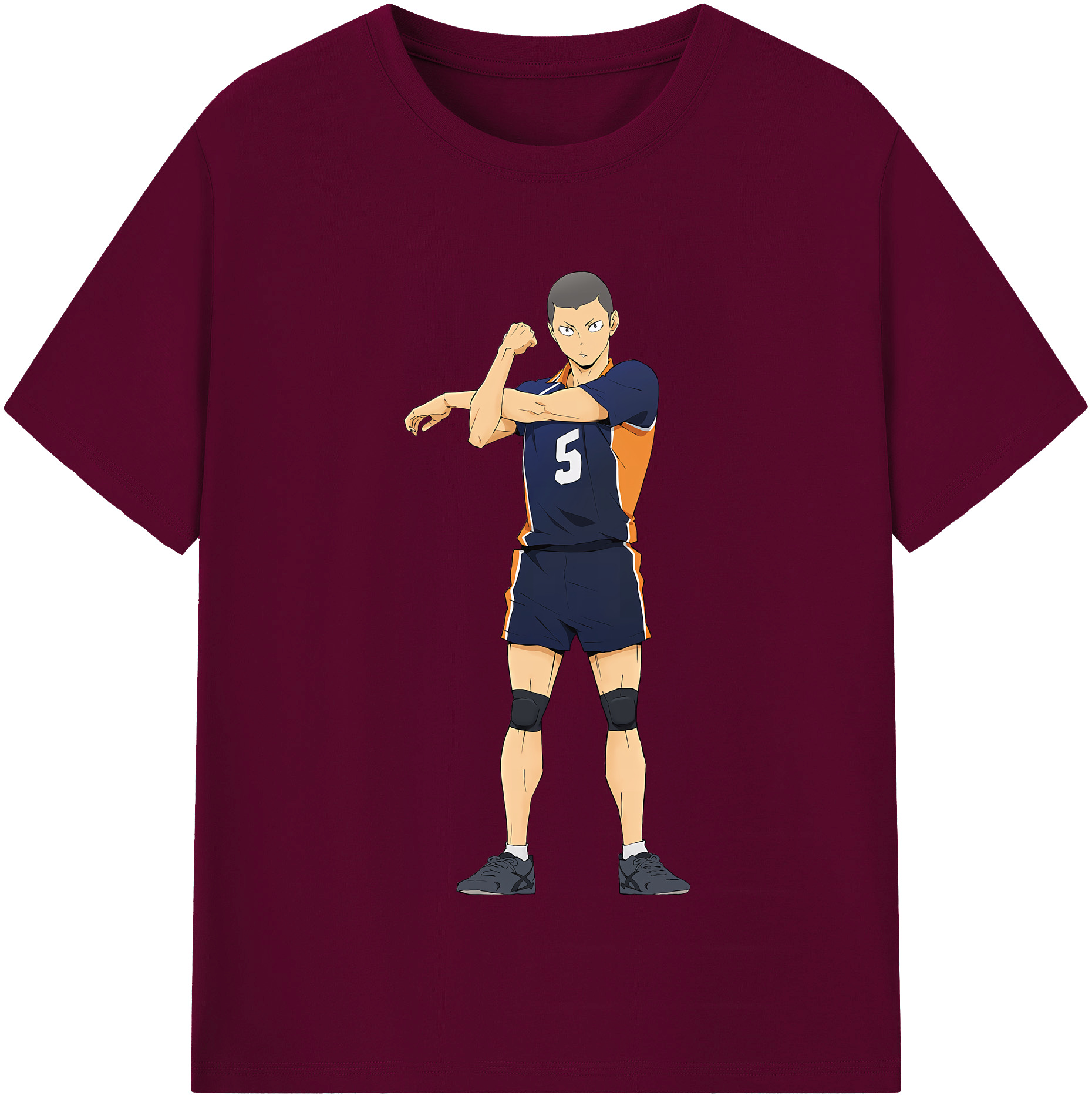 （画像用） ハイキュー!! Haikyu!! レディースカジュアルプリントTシャツ（綿100％）